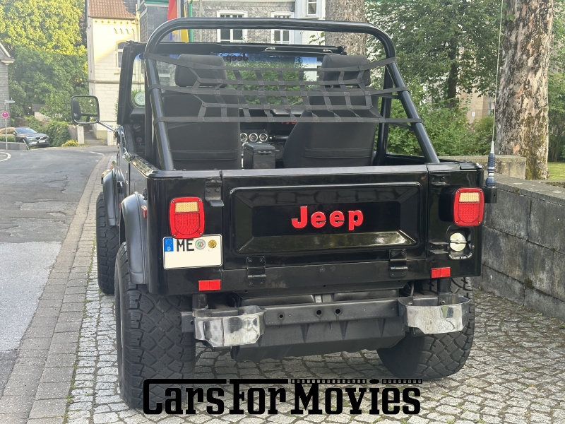 CarsForMovies | Jeep CJ7 1981 USA Schwarz Schwarz Zivilfahrzeug Geländewagen Nordrhein-Westfalen 7535 chrom edelstahl allrad offroad